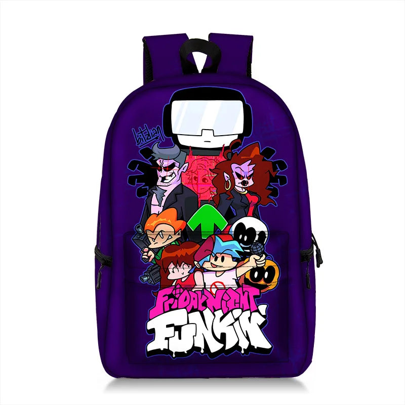 Friday Night Funkin Backpacks Boys Girls School Bags Back To School Bookbag