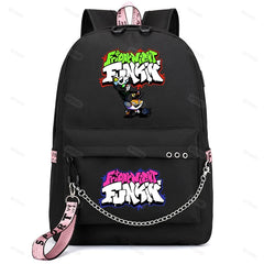 Friday Night Funkin Usb Charging Backpacks Mochila Backpacks