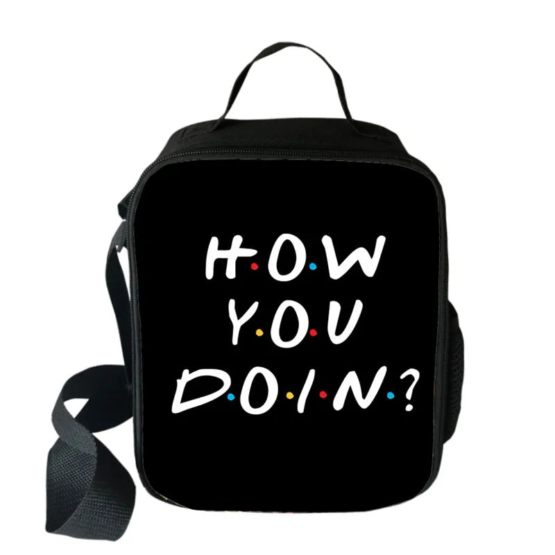TV Show Portable Lunch Bag Thermal Insulated Student School Food Storage