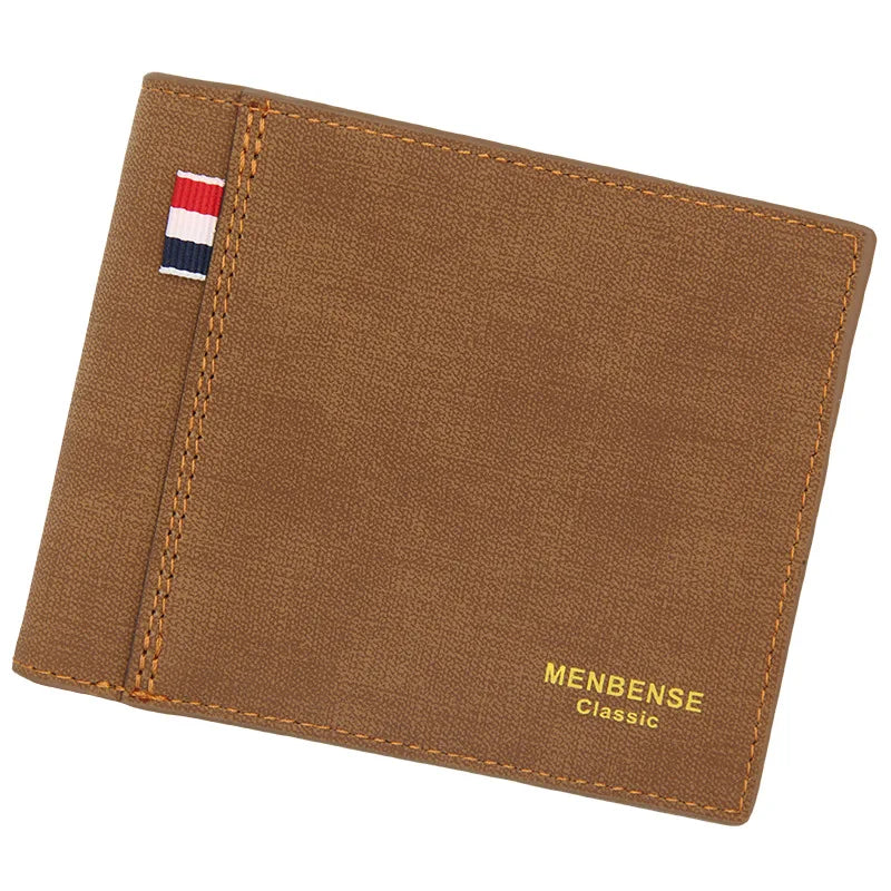 Frosted Men's Wallet Large Volume Retro Business Wallet