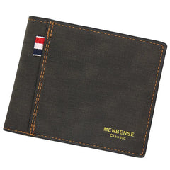 Frosted Men's Wallet Large Volume Retro Business Wallet