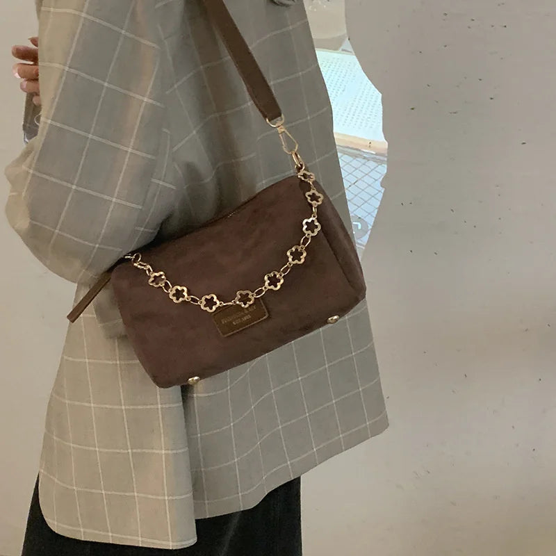 Frosted Pillow Bag Female Autumn Chain Messenger Bag