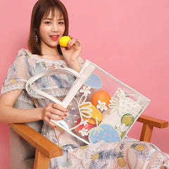 Women's Fruit Jelly Shoulder Handbag Transparent Crossbody Bag KL962