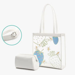 Women's Fruit Jelly Shoulder Handbag Transparent Crossbody Bag KL962