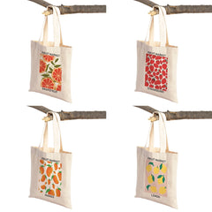 Fruit Market Women Shopper Bags Canvas Tote Handbag Shoulder Shopping Bag