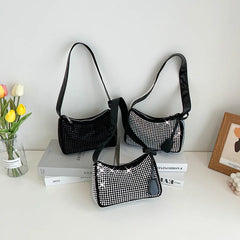 Diamonds Handbags Underarm Shoulder Bags for Women Tote Bag Female