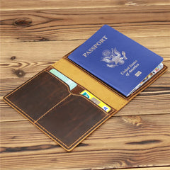 Leather Czech Republic Passport Cover Prague Passport Holder
