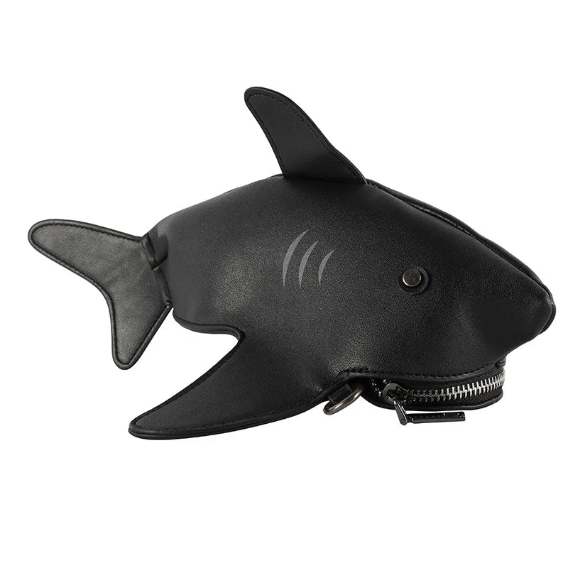 Shark Crossbody Shoulder Bag Casual Women's Clutch Bag Mini Messenger Bag
