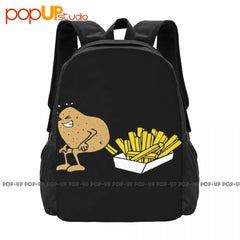 Fun Kartoffel Pommes 4 Heroes Backpack Large Capacity Eco Friendly