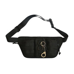 Street Hip Hop Crossbody Chest Bag With Keychain