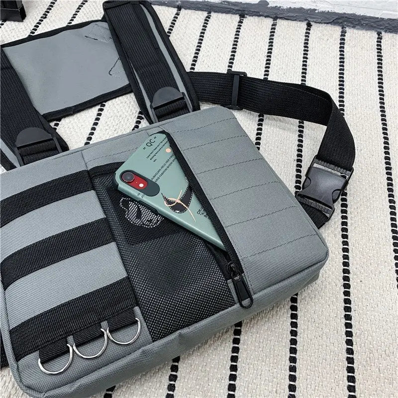 Outdoor Sport Cargo Vest Bag Men Women Tactical Chest Bag