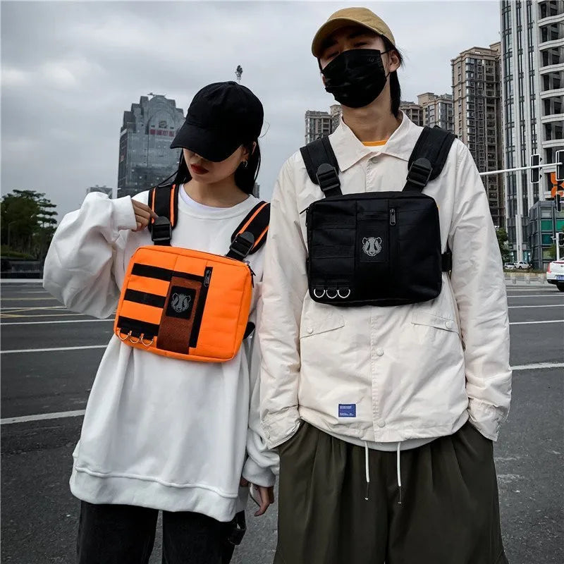 Outdoor Sport Cargo Vest Bag Men Women Tactical Chest Bag