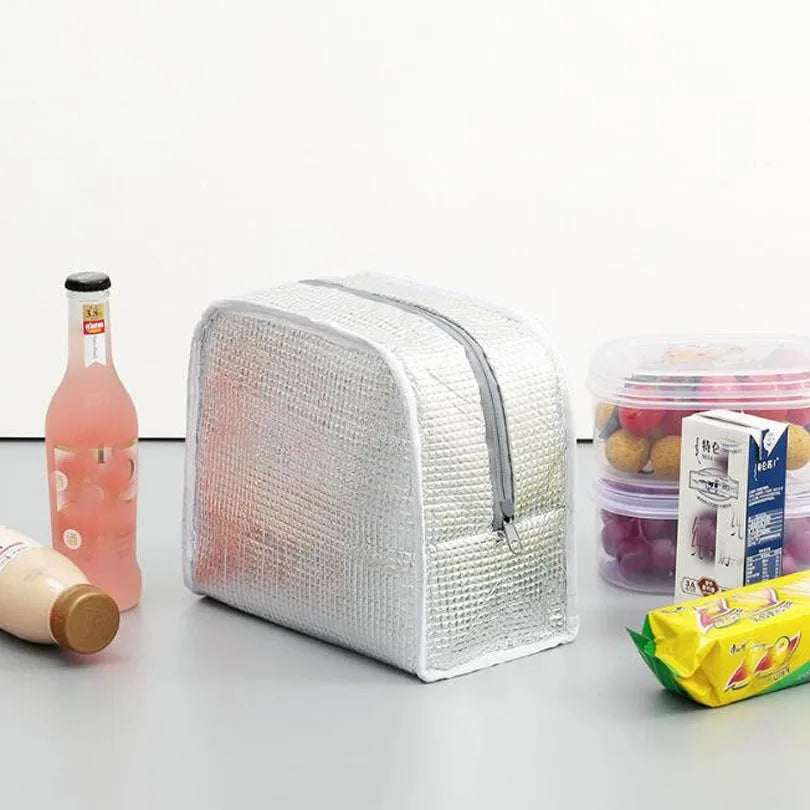 Canvas Lunch Bag Insulated Cooler Thermal Food Picnic Lunch Box For W
