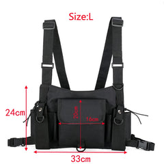 Tactical Chest Bag Streetwear Hip Hop Vest Waist Pack Women Chest Rig Bag