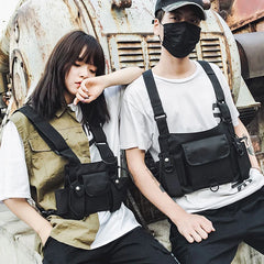 Tactical Chest Bag Streetwear Hip Hop Vest Waist Pack Women Chest Rig Bag