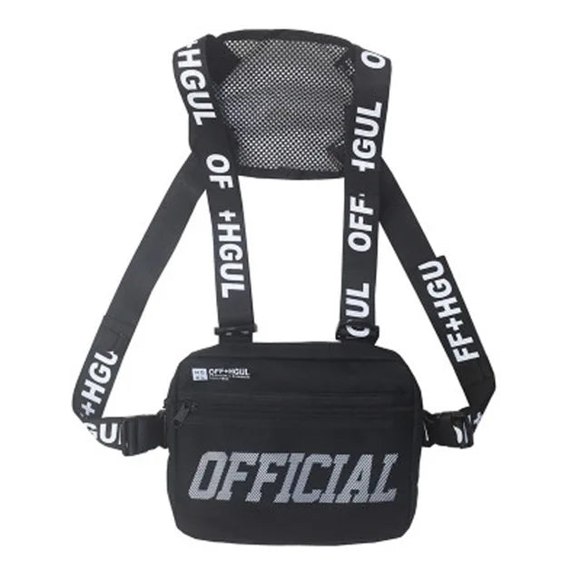 Tactical Chest Bag Bullet Hip Hop Vest Streetwear Bag