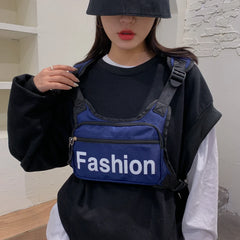 Tactical Chest Bag Hip Hop Vest Streetwear Nylon Waist Pack Outdoor