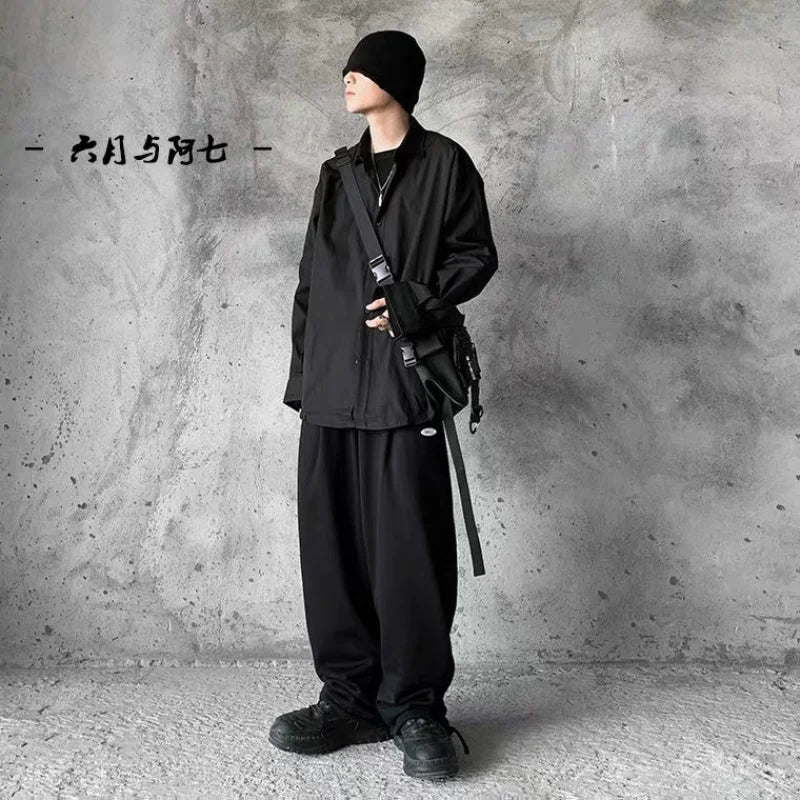 Japanese Canvas Functional Workwear Bag Large Capacity Messenger Bag