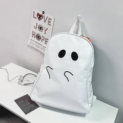 Funny Backpacks Women Tourist Casual Waterproof PU Fabric Large Capacity