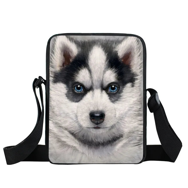 Funny Bad Puppy Dog Messenger Bag Women Handbags Pet Dog Ladies Crossbody Bag