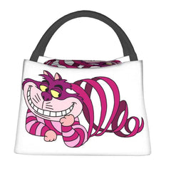 Funny Cheshires Cat Lunch Bag Insulated Cooler Tote for Women Work Picnic
