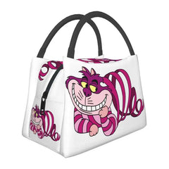 Funny Cheshires Cat Lunch Bag Insulated Cooler Tote for Women Work Picnic