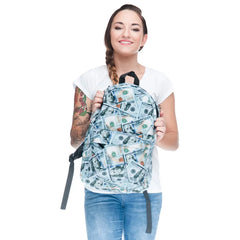 Funny Dollar Printing College Backpacks Laptop Computer Backpack For Teenager