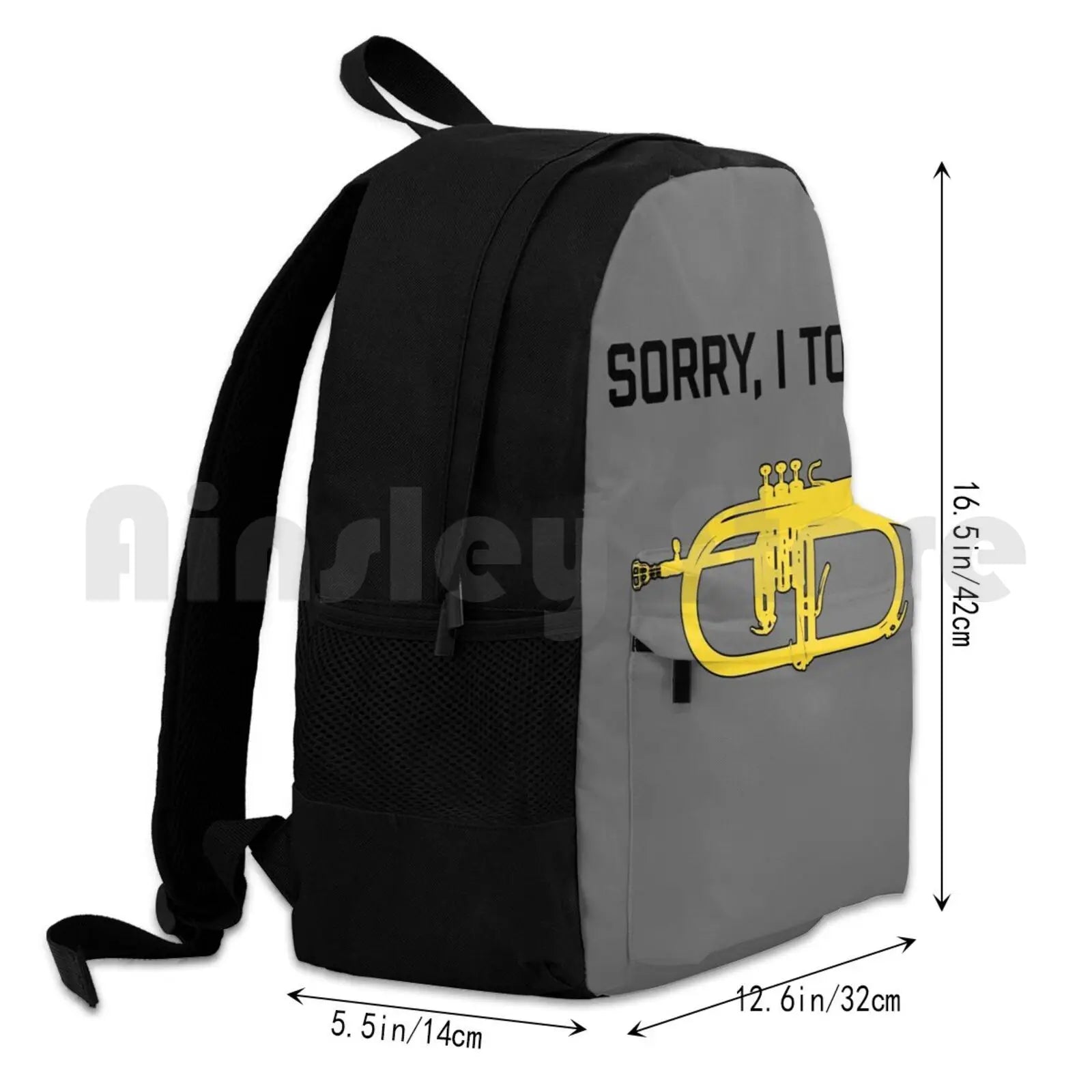 Funny Flugelhorn Gift , Marching Band , Concert Band-Sorry , I Tooted