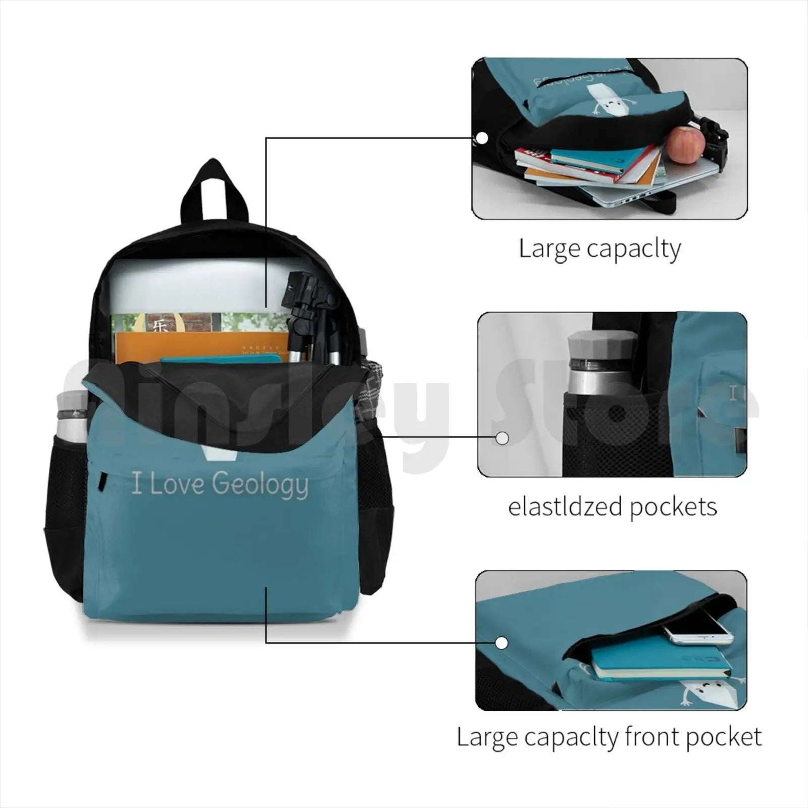 Geology Science Pun Outdoor Hiking Backpack Riding Climbing Sports Bag