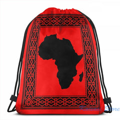 Africa Map USB Charge Backpack Men Women Travel Laptop Bag