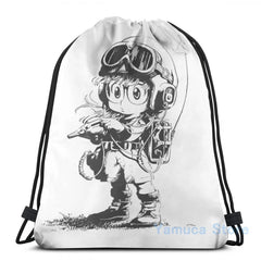 Arale USB Charge Backpack Funny Graphic Print Men Women School Travel Laptop Bag