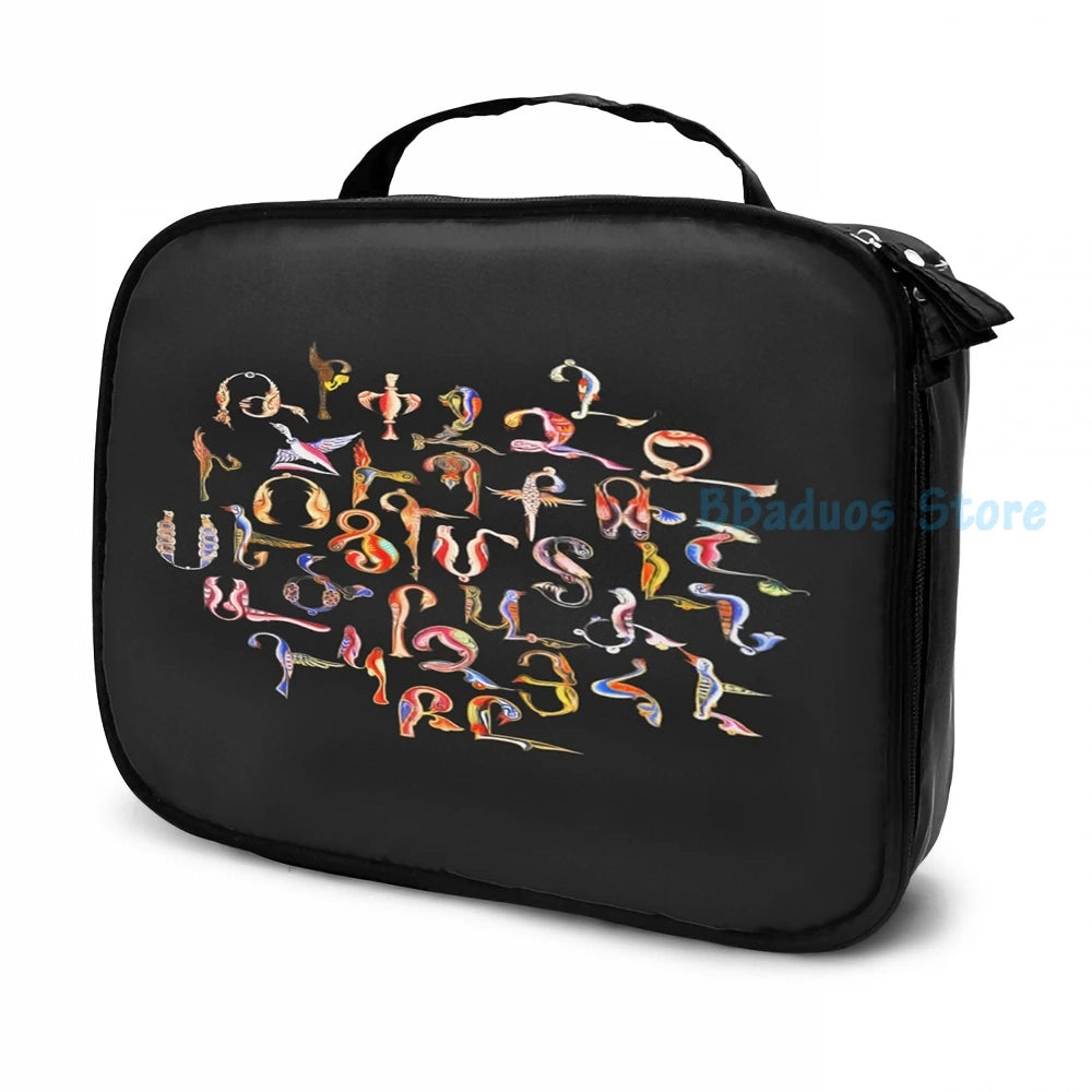 Armenian Birds Alphabet USB Charge Backpack Men Women Travel Laptop Bag