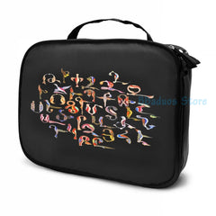 Armenian Birds Alphabet USB Charge Backpack Men Women Travel Laptop Bag