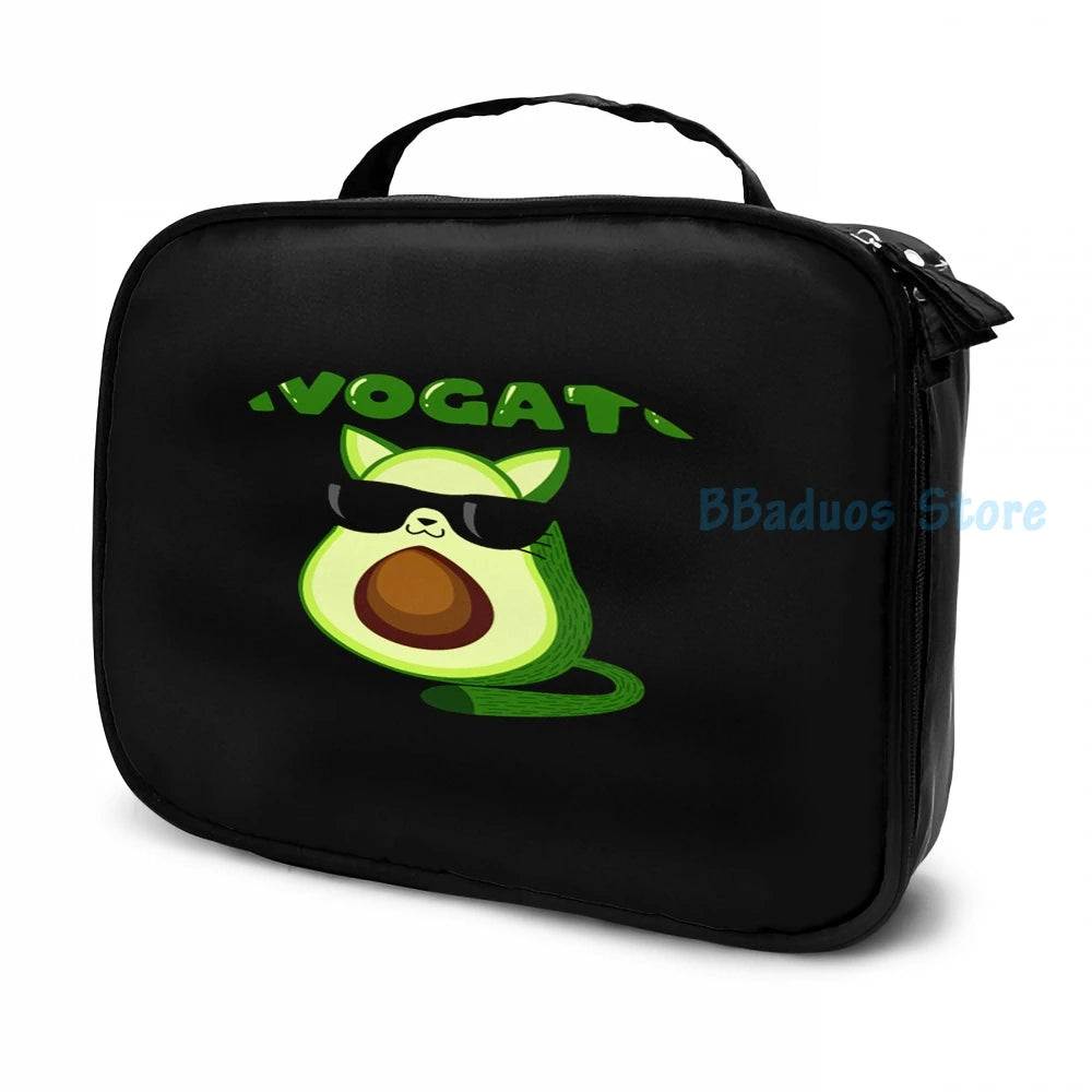 Avogato Funny Avocado Cat Lover USB Charge Backpack men Women Travel laptop bag