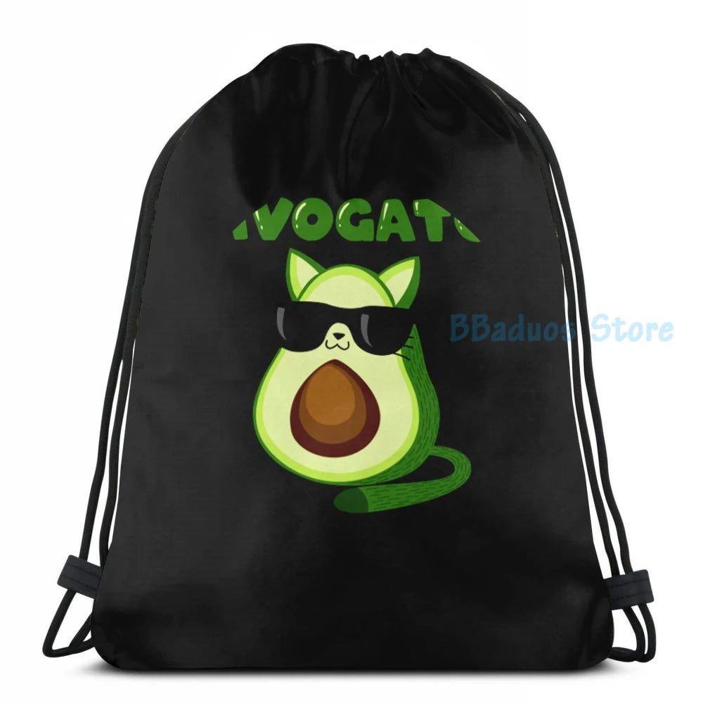 Avogato Funny Avocado Cat Lover USB Charge Backpack men Women Travel laptop bag