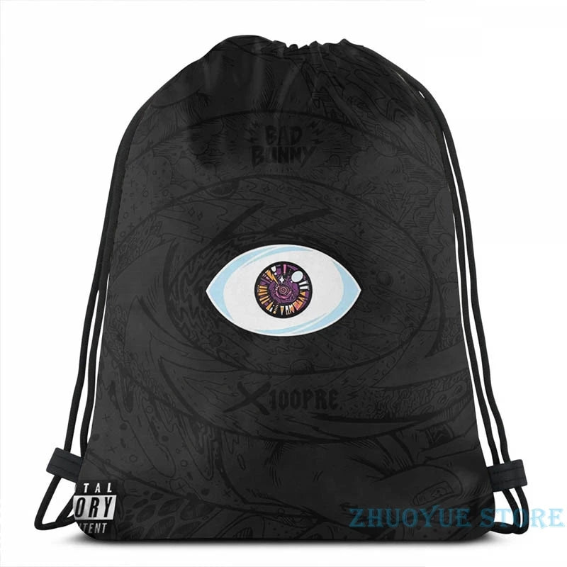 Funny Graphic Print BAD BUNNY USB Charge Backpack Men Women Travel Laptop Bag