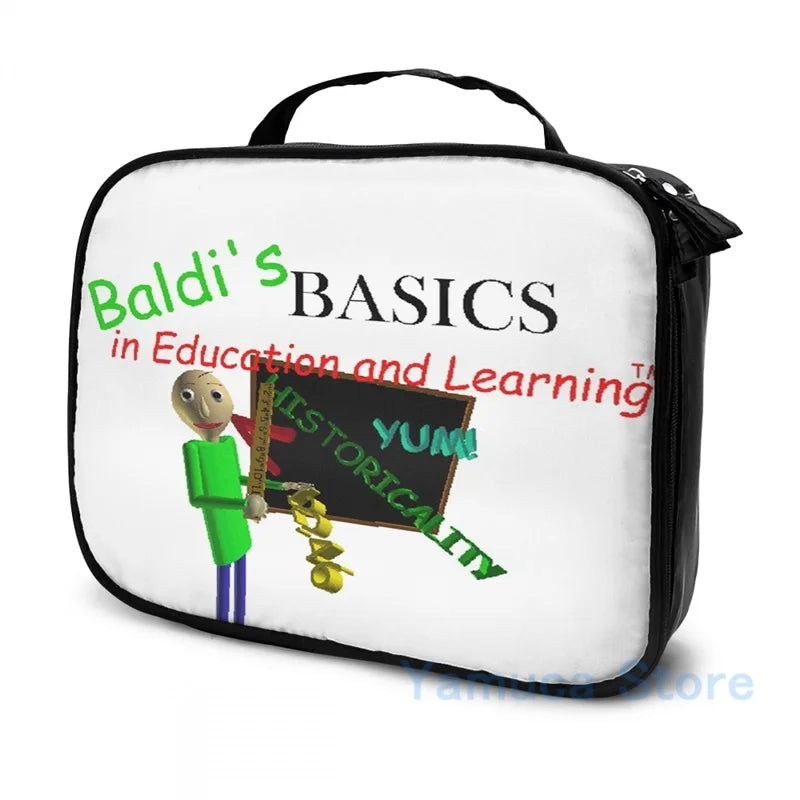Funny Baldis Basics USB Charge Backpack School Travel Bag