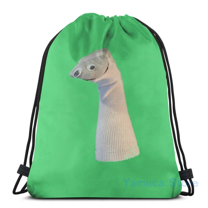 Funny Graphic Baldis Sock Puppet USB Charge Backpack
