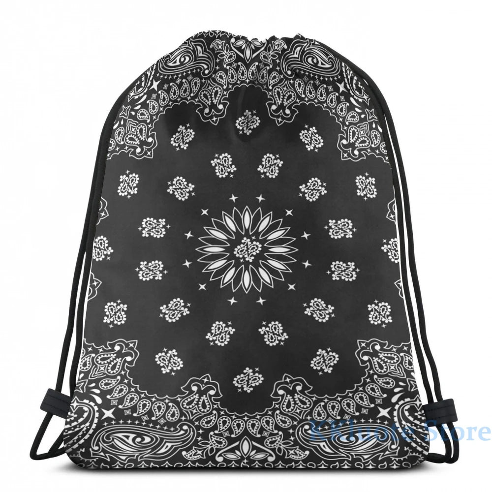 Funny Graphic Bandana USB Charge Backpack Men Women Travel Laptop Bag
