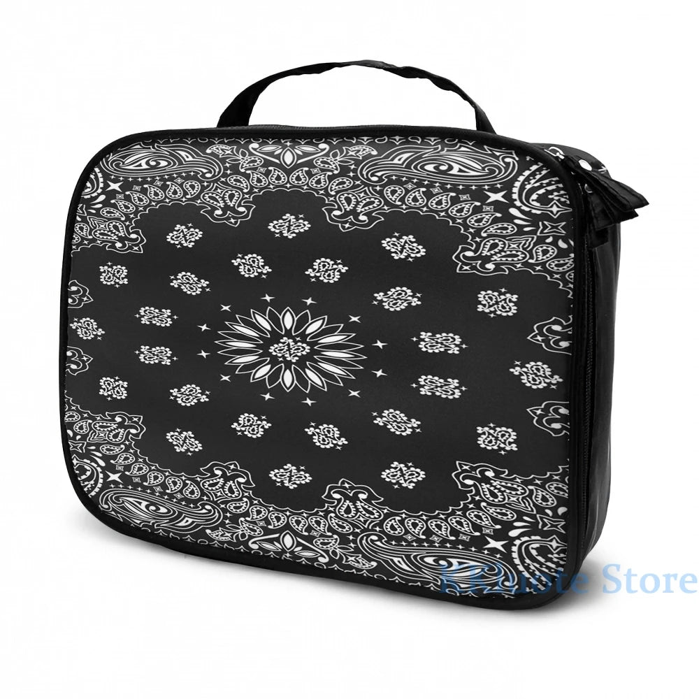 Funny Graphic Bandana USB Charge Backpack Men Women Travel Laptop Bag