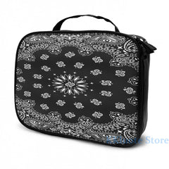 Funny Graphic Bandana USB Charge Backpack Men Women Travel Laptop Bag