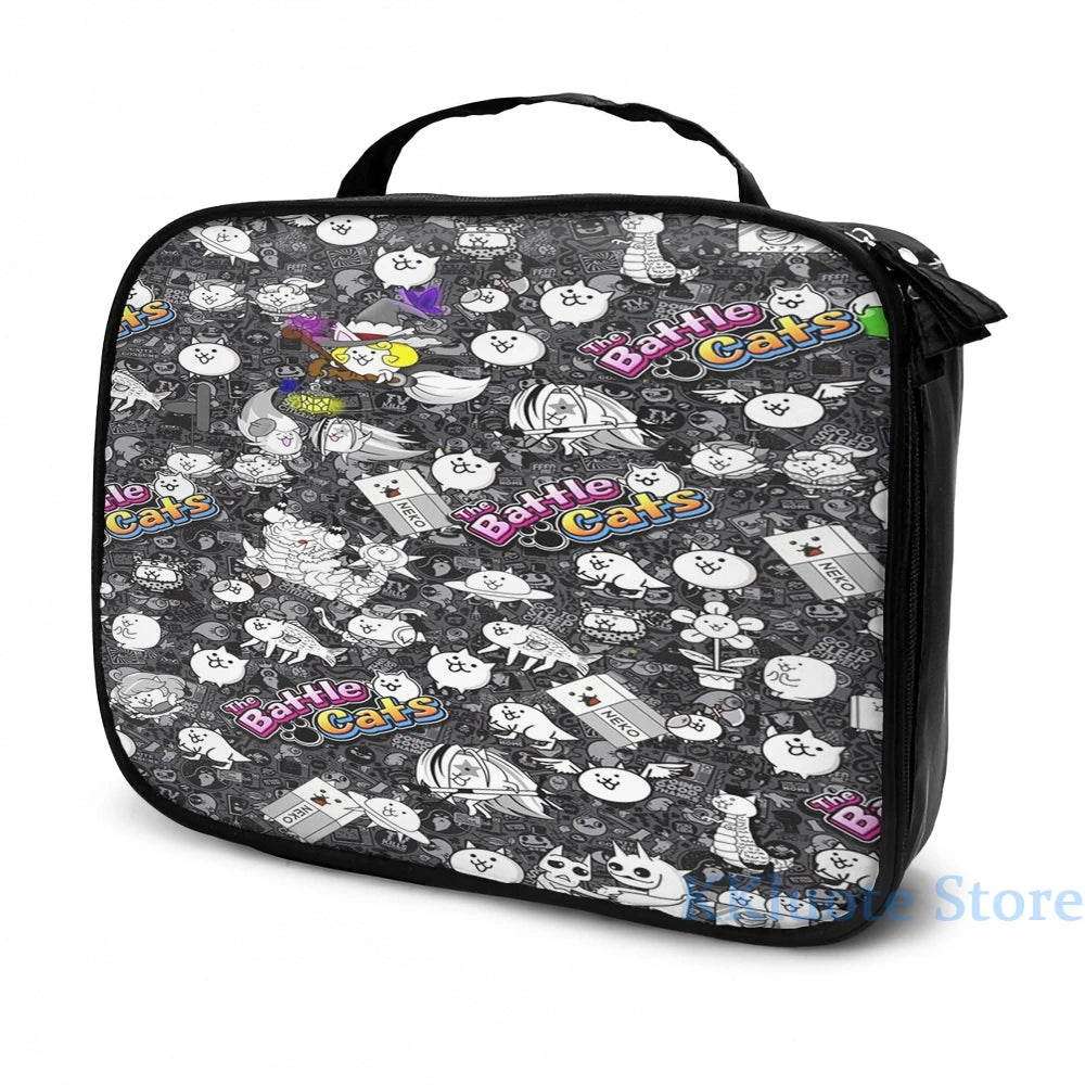 Funny Graphic print Battle Cats USB Charge Backpack School Travel laptop bag