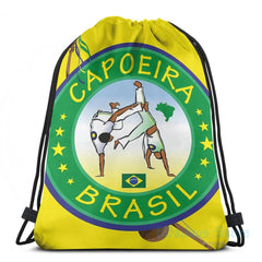 Capoeira Graphic Print USB Charge Backpack