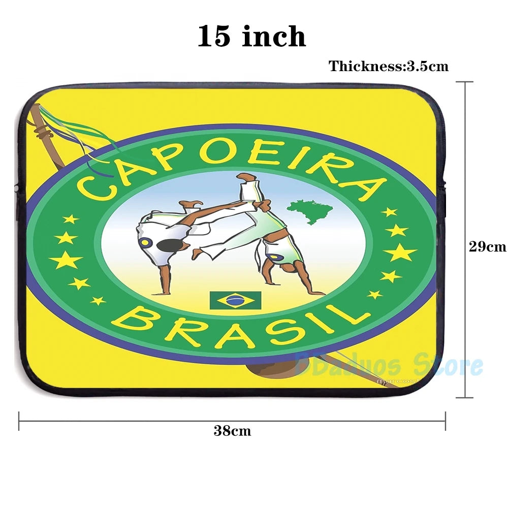 Capoeira Graphic Print USB Charge Backpack