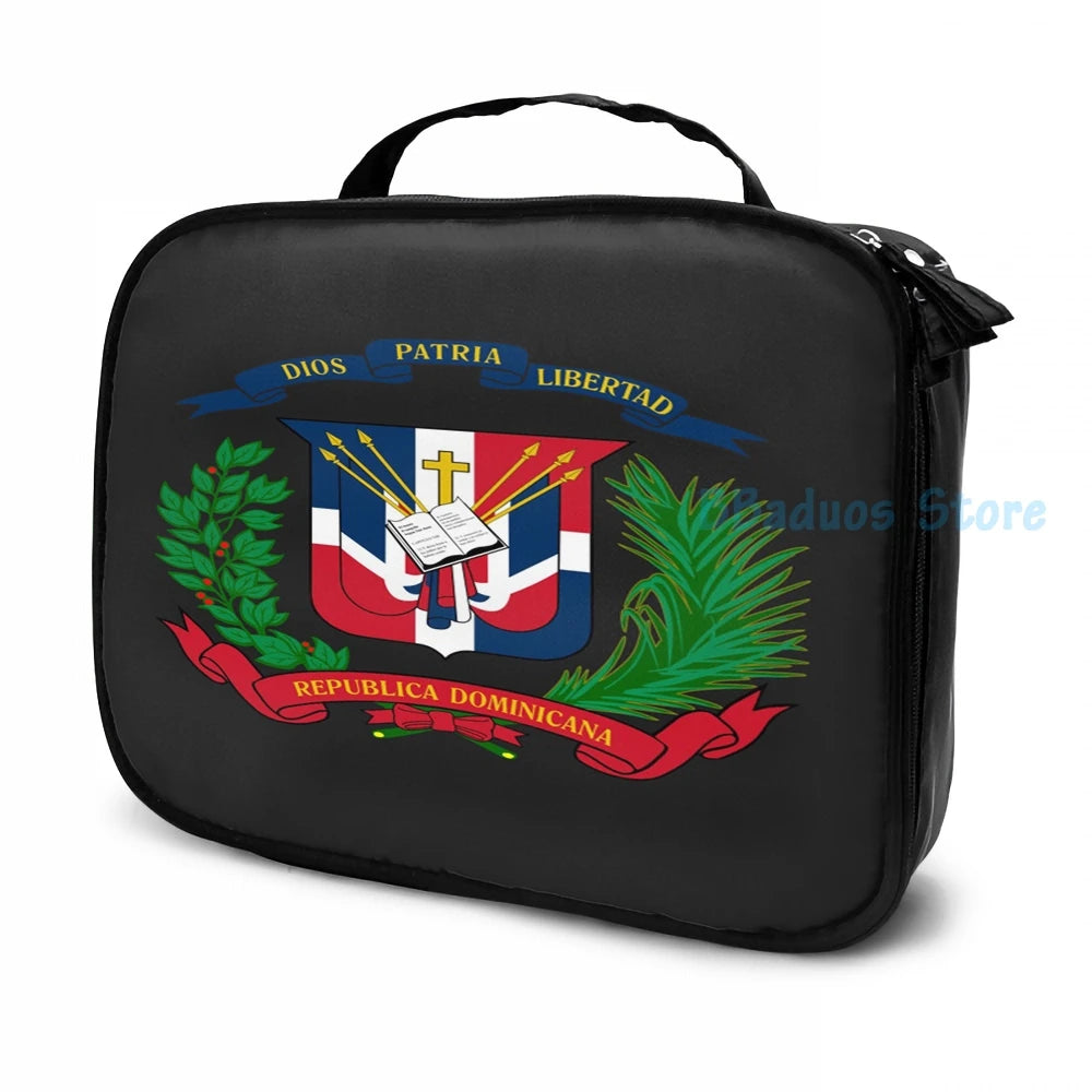 Dominican Republic Coat of Arms USB Charge Backpack