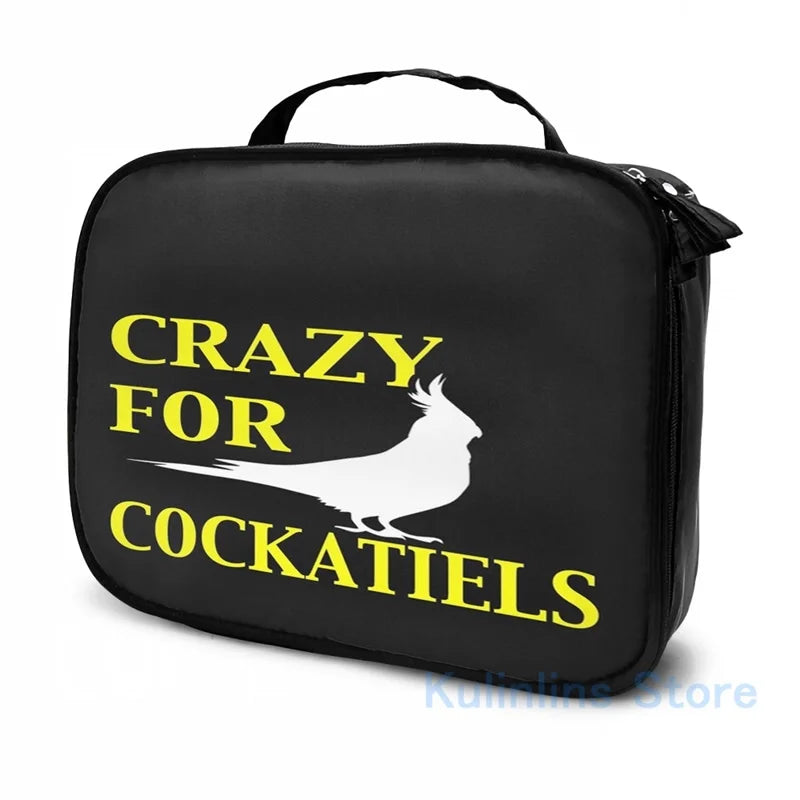 Crazy For Cockatiels USB Charge Backpack Men Women Travel Laptop Bag