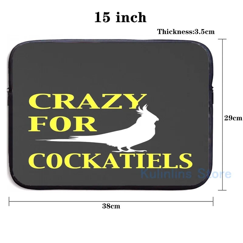 Crazy For Cockatiels USB Charge Backpack Men Women Travel Laptop Bag