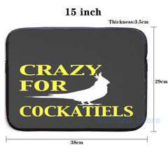 Crazy For Cockatiels USB Charge Backpack Men Women Travel Laptop Bag