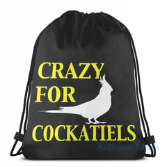 Crazy For Cockatiels USB Charge Backpack Men Women Travel Laptop Bag