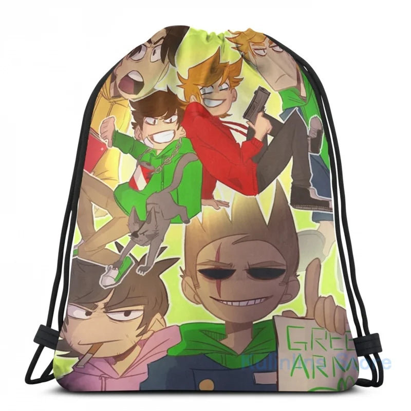 Funny Eddsworld Reverse!Au USB Charge Backpack Men Women Travel Laptop Bag